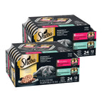 Sheba Perfect Portions Cuts Wet Cat Food, Variety Pack, 2.6 oz, 48 ct