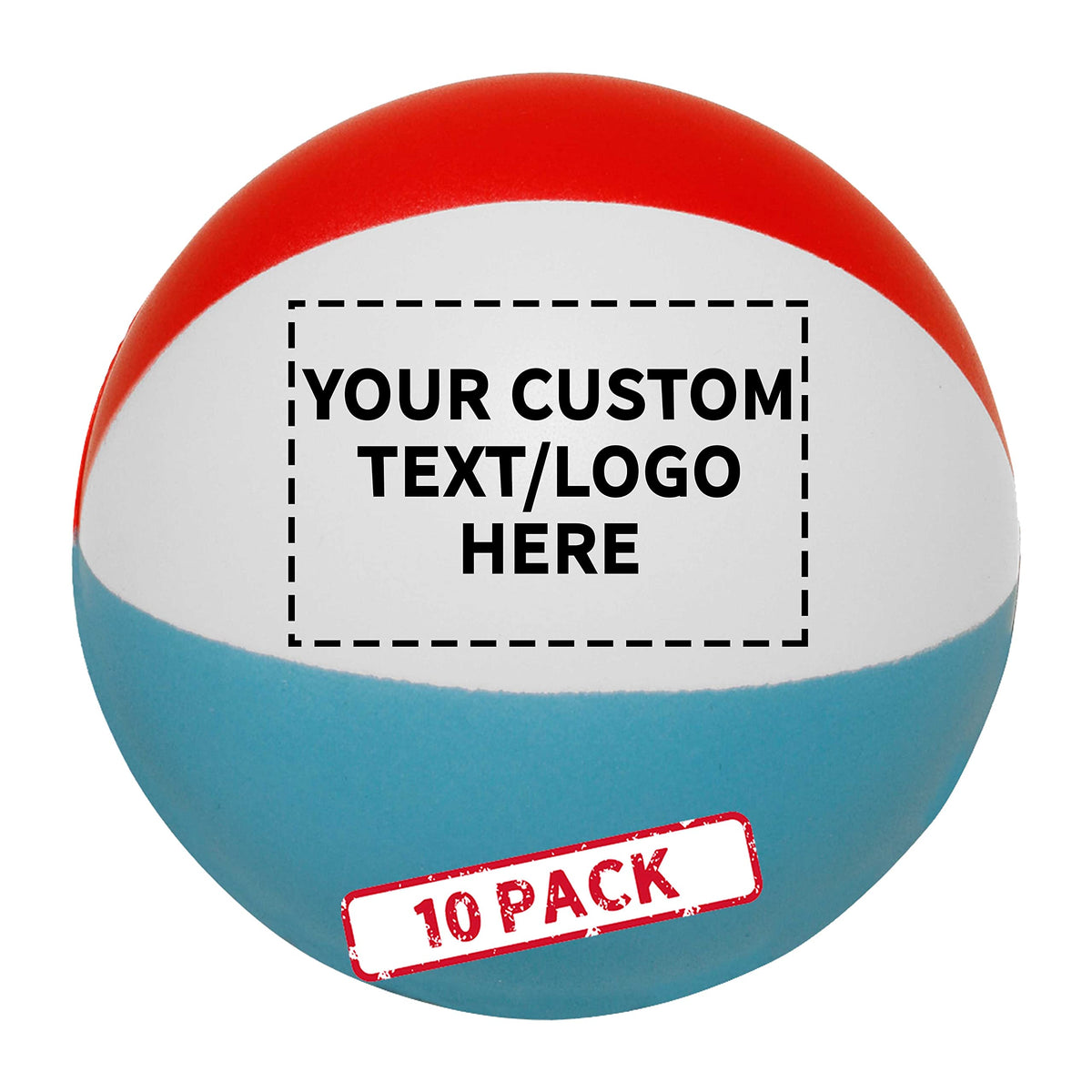 DISCOUNT PROMOS Custom Golf Shaped Squeeze Balls Set of 50, Personalized Bulk Pack - Perfect for Promotional Giveaways - White