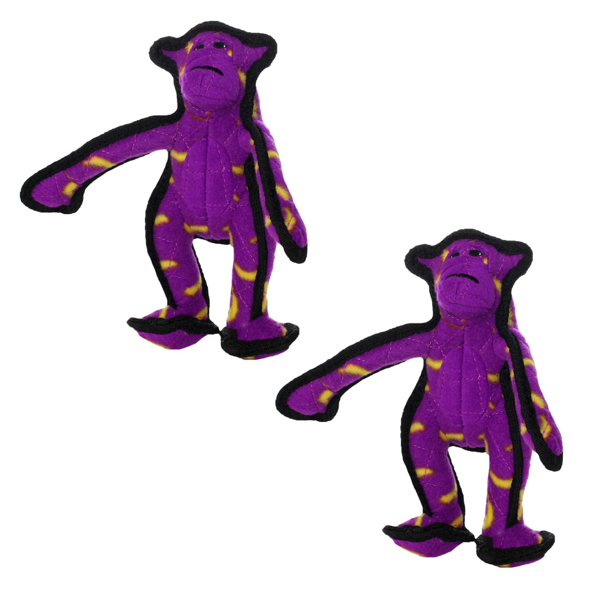 TUFFY® 5 Pack Jr Bear, Hippo, Bone, Stego & GearRing Durable Plush Dog Toys