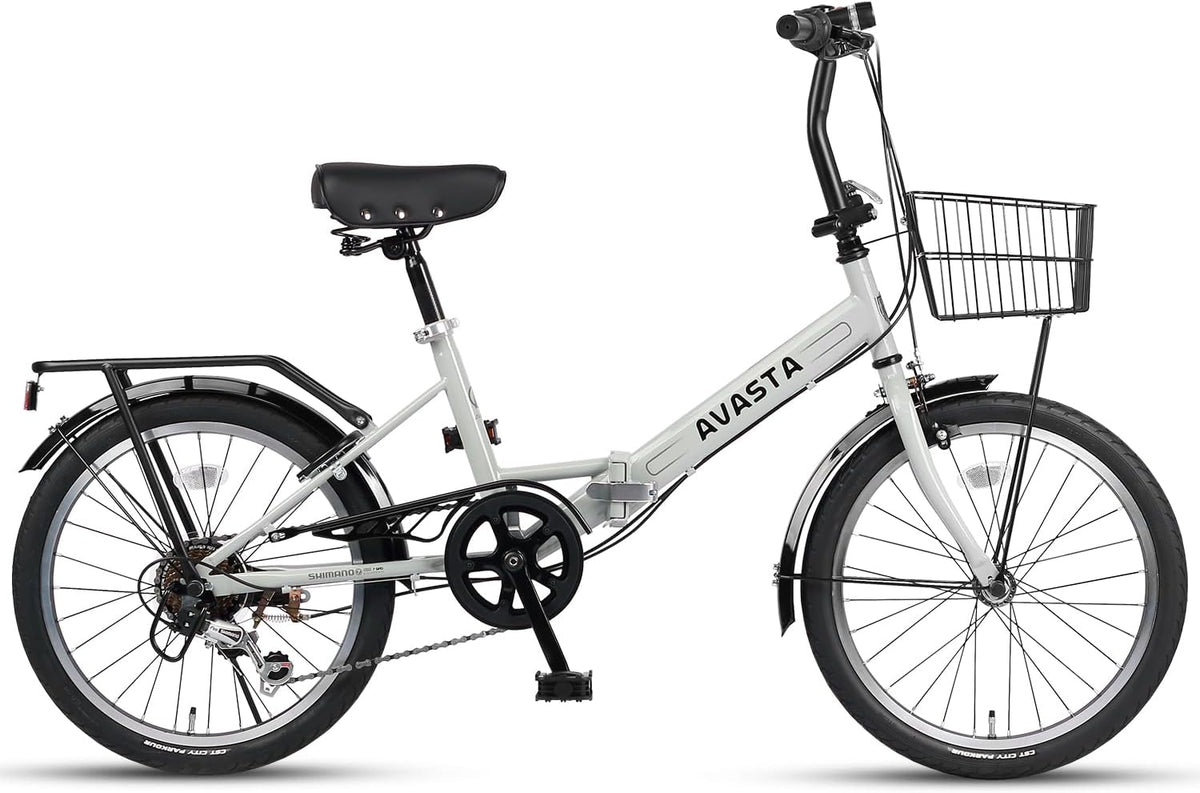 AVASTA Quartet Folding Bike, 20/24 Inch, 7-Speed, Dual Brakes