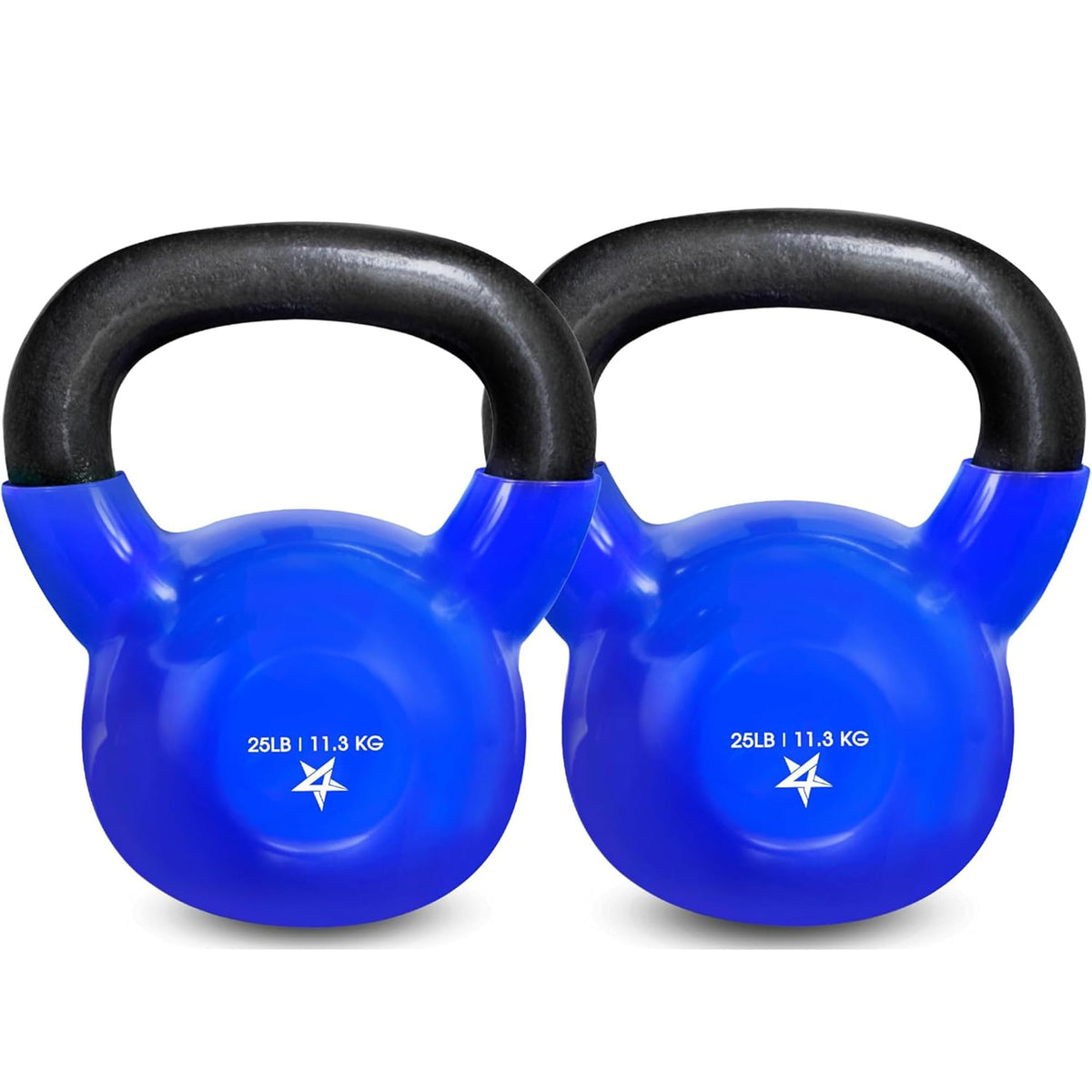 Yes4All Vinyl Kettlebell, 5–100 Lb Strength Training Kettlebell