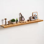 fuqing Live Edge Floating Shelves for Wall, 20 Inch Solid Elm Wood Shelves