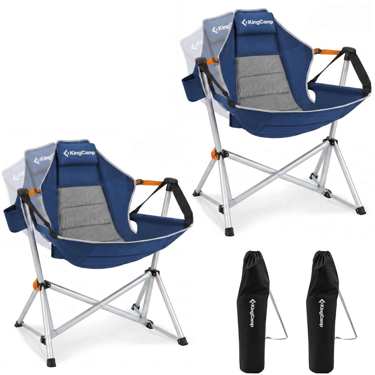 KingCamp Hammock Camping Chair, 400lbs Heavy Duty Swing Chairs for Adults