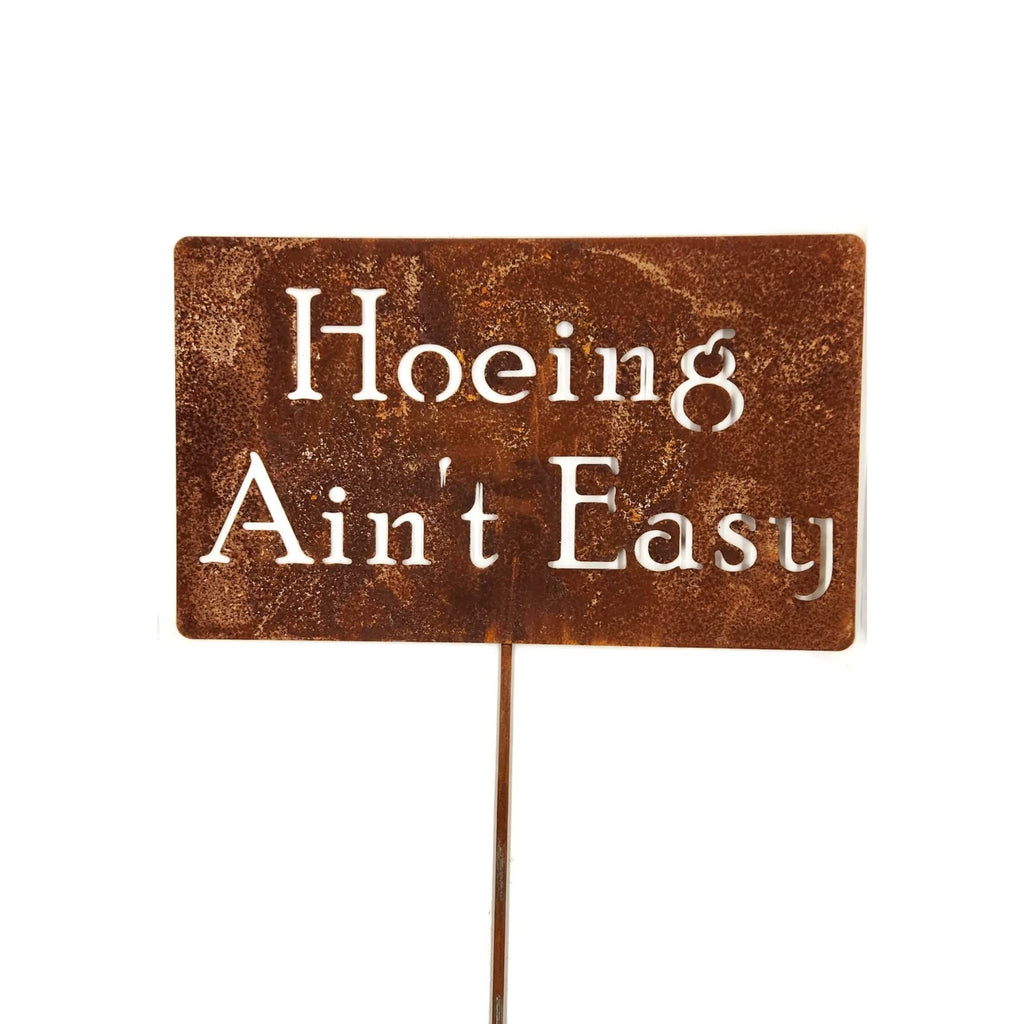 Funny Garden Stake 20 to 33 Inches Tall (No Pesticides Please, XL 33" Tall)