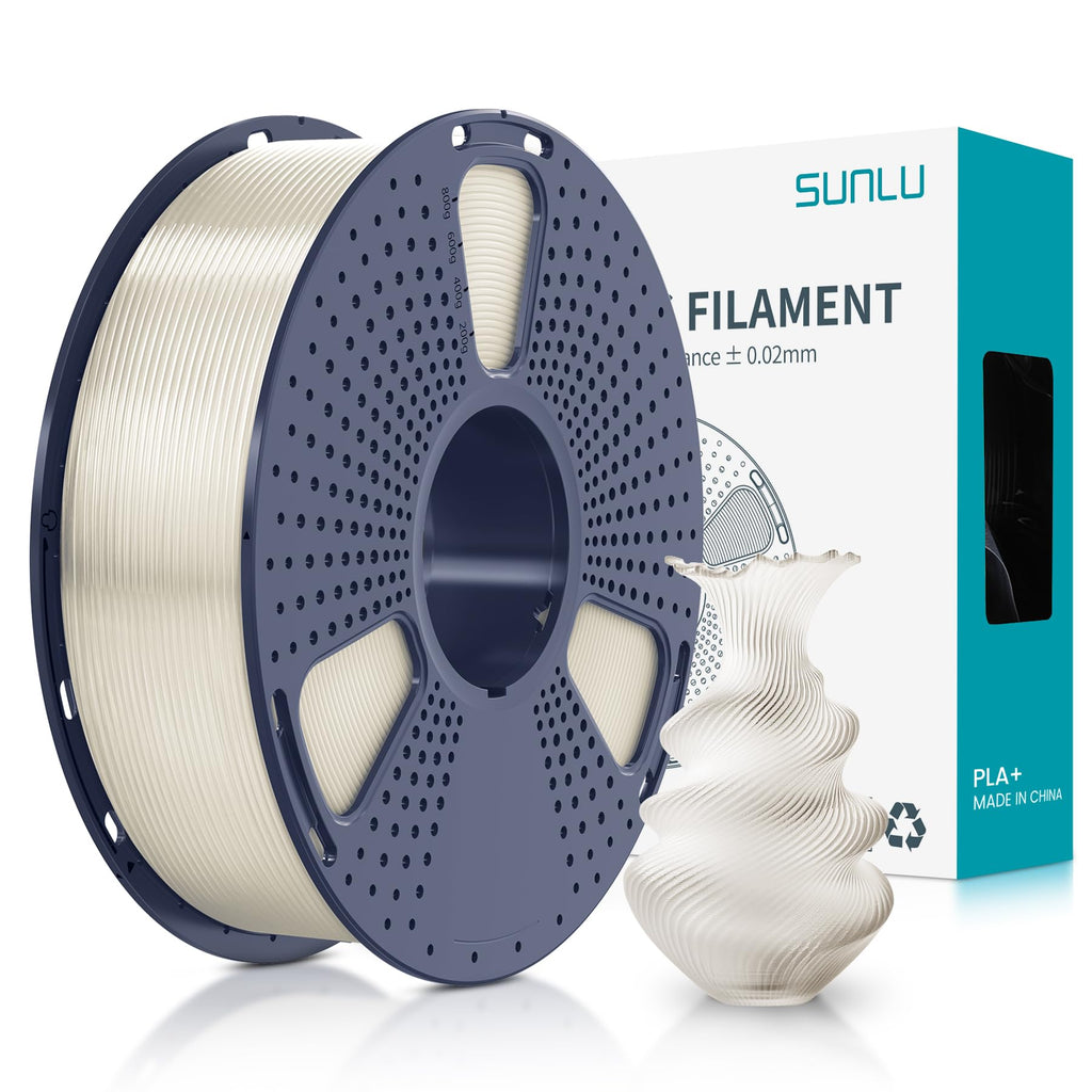 SUNLU PLA Plus Filament 1.75mm, 10KG Bundle, Black & White