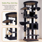 Globlazer 74in Heavy Duty Cat Tree Tower for Indoor Cats Large Adult, S74