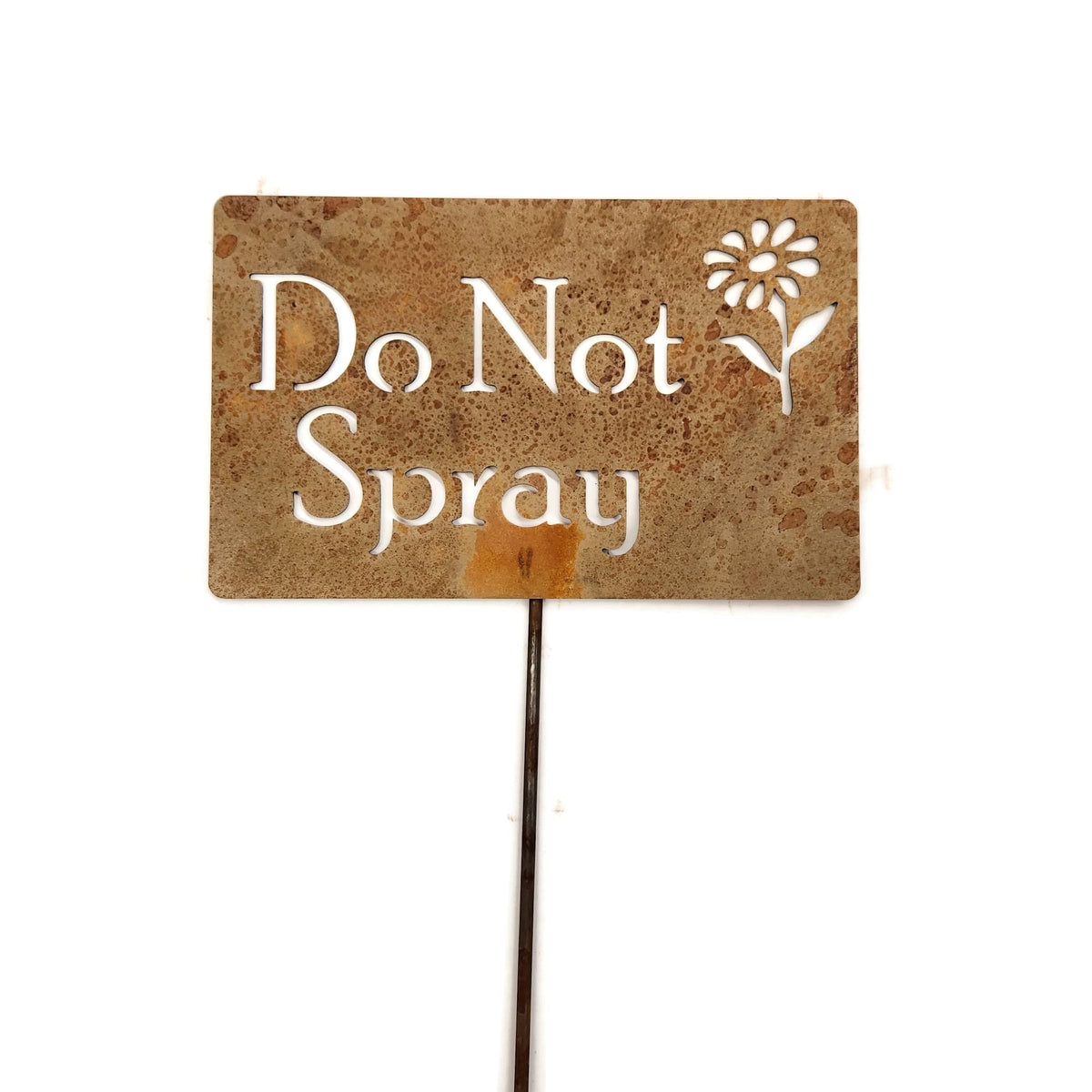 Funny Garden Stake 20 to 33 Inches Tall (No Pesticides Please, XL 33" Tall)