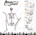 7.9FT/240CM Halloween Giant Oversized Human Skeleton, Tall Outdoor Skeleton