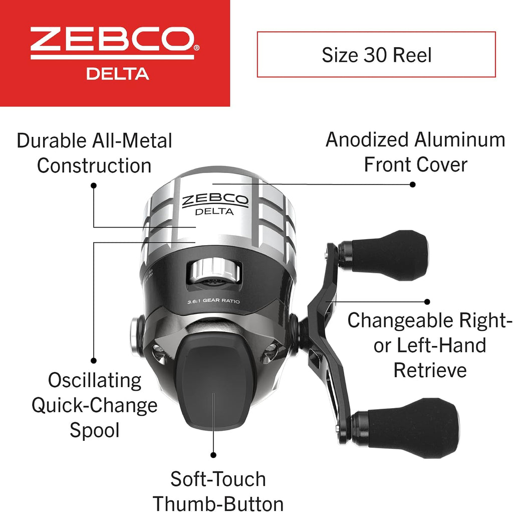 Zebco Delta Spincast Fishing Reel
