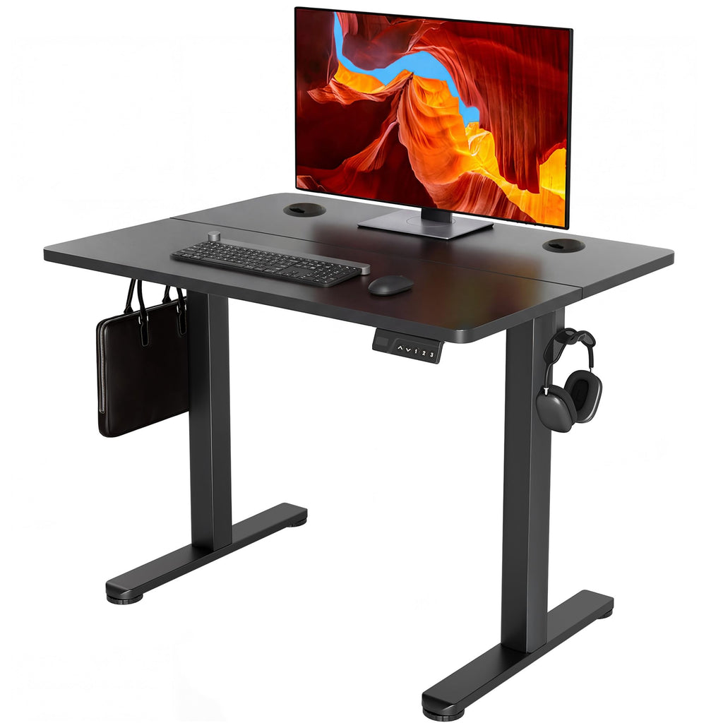YDN 32 x 19 Inch White Electric Standing Desk