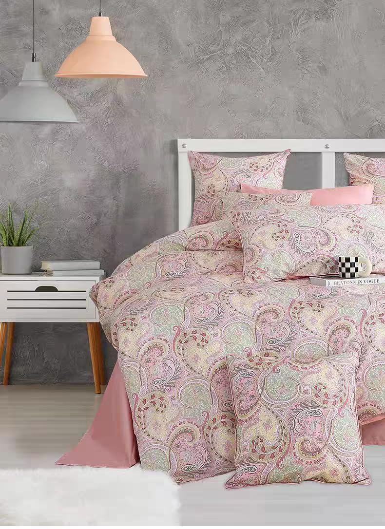 Brandream Paisley Duvet Cover King Size Gold Classy Regal Themed Luxurious Boho Bedding Super Soft Egyptian Cotton 3 Piece Modern 800-Thread-Count Duvet Quilt Cover Set