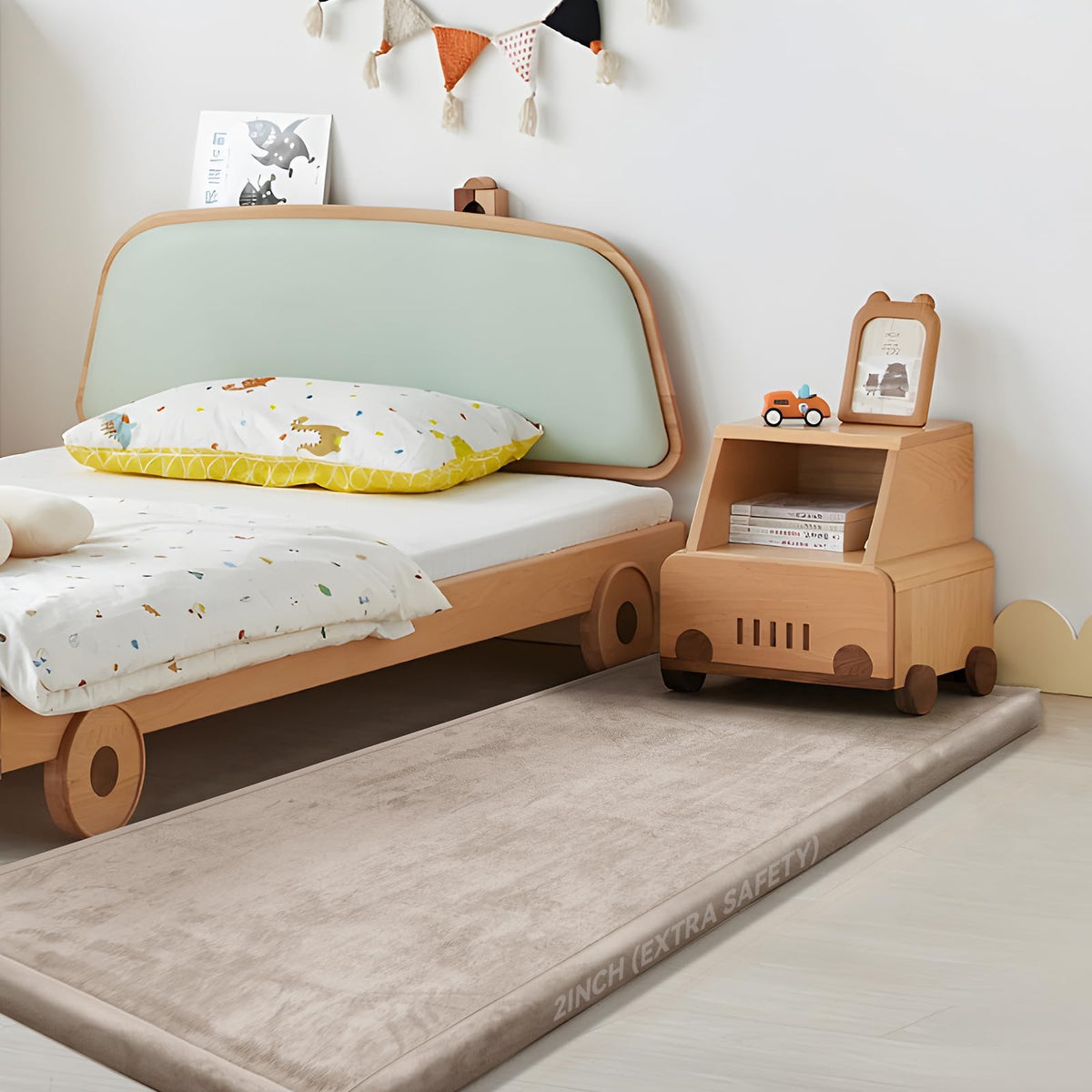 Huloo Sleep Large 1.3" Thick Baby Play Mat for Floor, 79"×59"(Dark Gray)