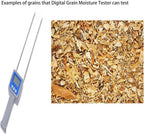ATO Digital Wood Sawdust Moisture Meter, Pin Type, LCD Display, Measuring Range 0-80%, for Sawdust and Bamboo Powder