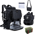Goture Fishing Backpack with Cooler, 4 Tackle Boxes, Detachable Sling Bag