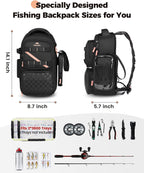 MATEIN Fishing Sling Bag with Phone Pouch, 3600 Tackle Box Backpack
