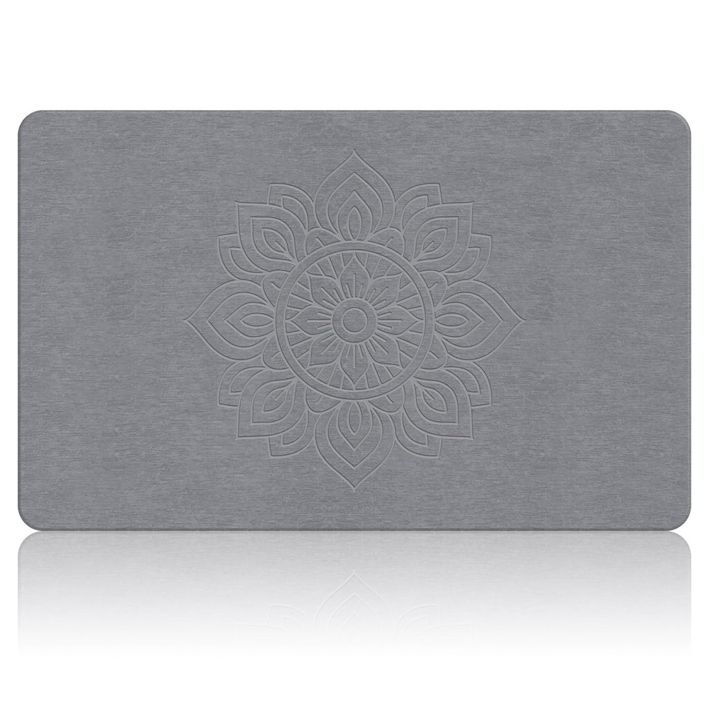 THMINS Extra Large Stone Bath Mat, 36''x24'' Stone Shower Mat