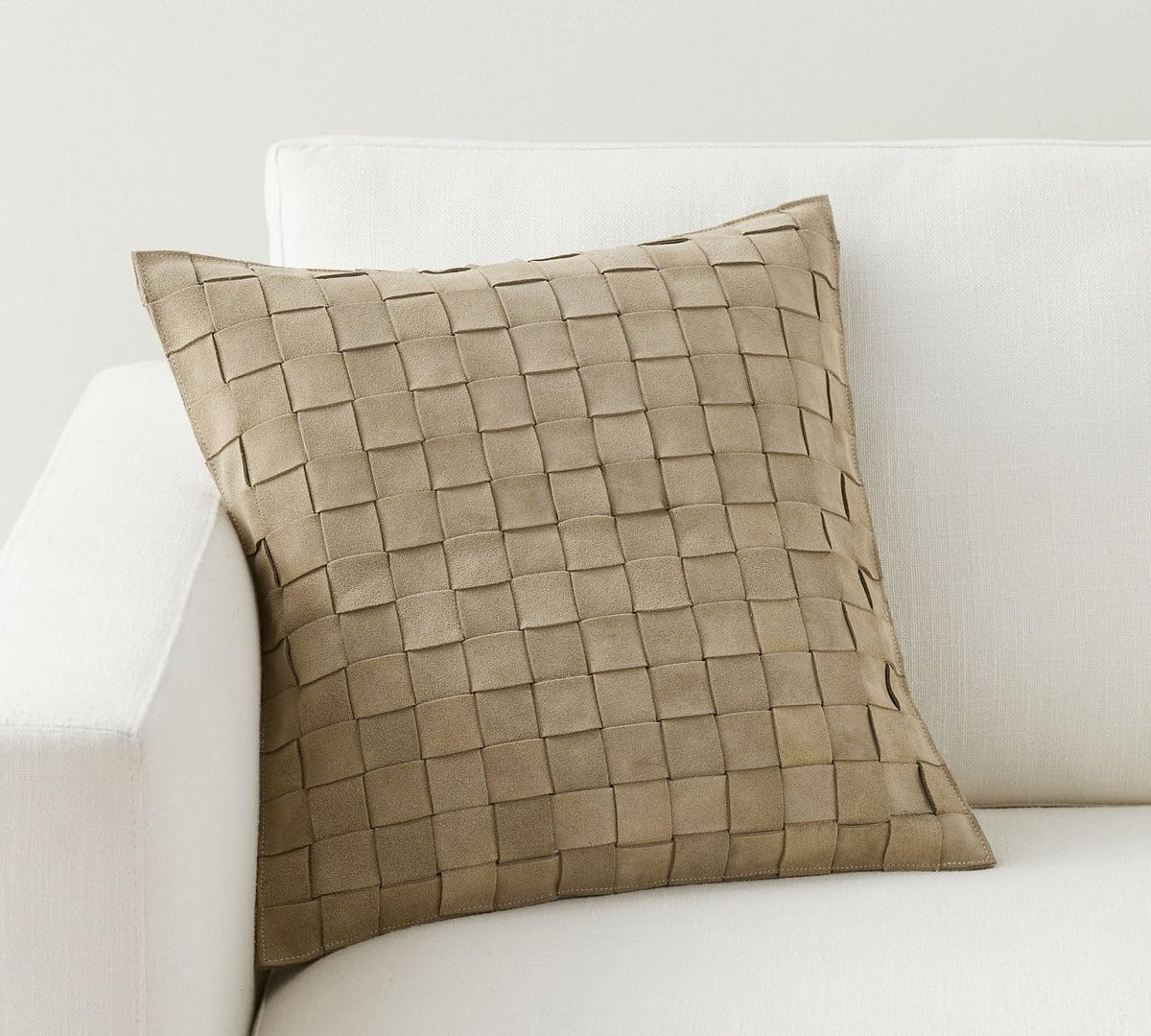 Genuine Lamb Leather Cushion Pillow Cover - Luxury Leather Pillow Case - Modern, Boho, Farmhouse Home Decor - Bedroom Couch, Living Room, Sofa Bed