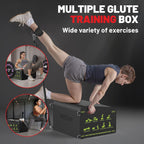 Hip Thrust Box Multifunctional Angled Glute Box for Hip Strength Ab Workout