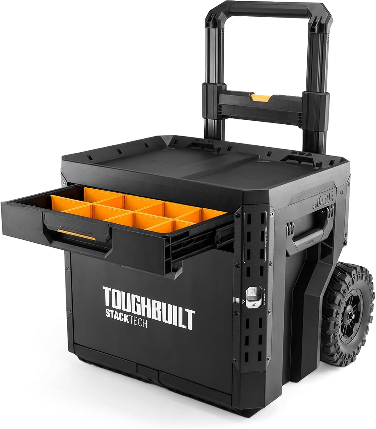 ToughBuilt StackTech 2 Drawer Rolling Locking Tool Box, 240 lb Capacity
