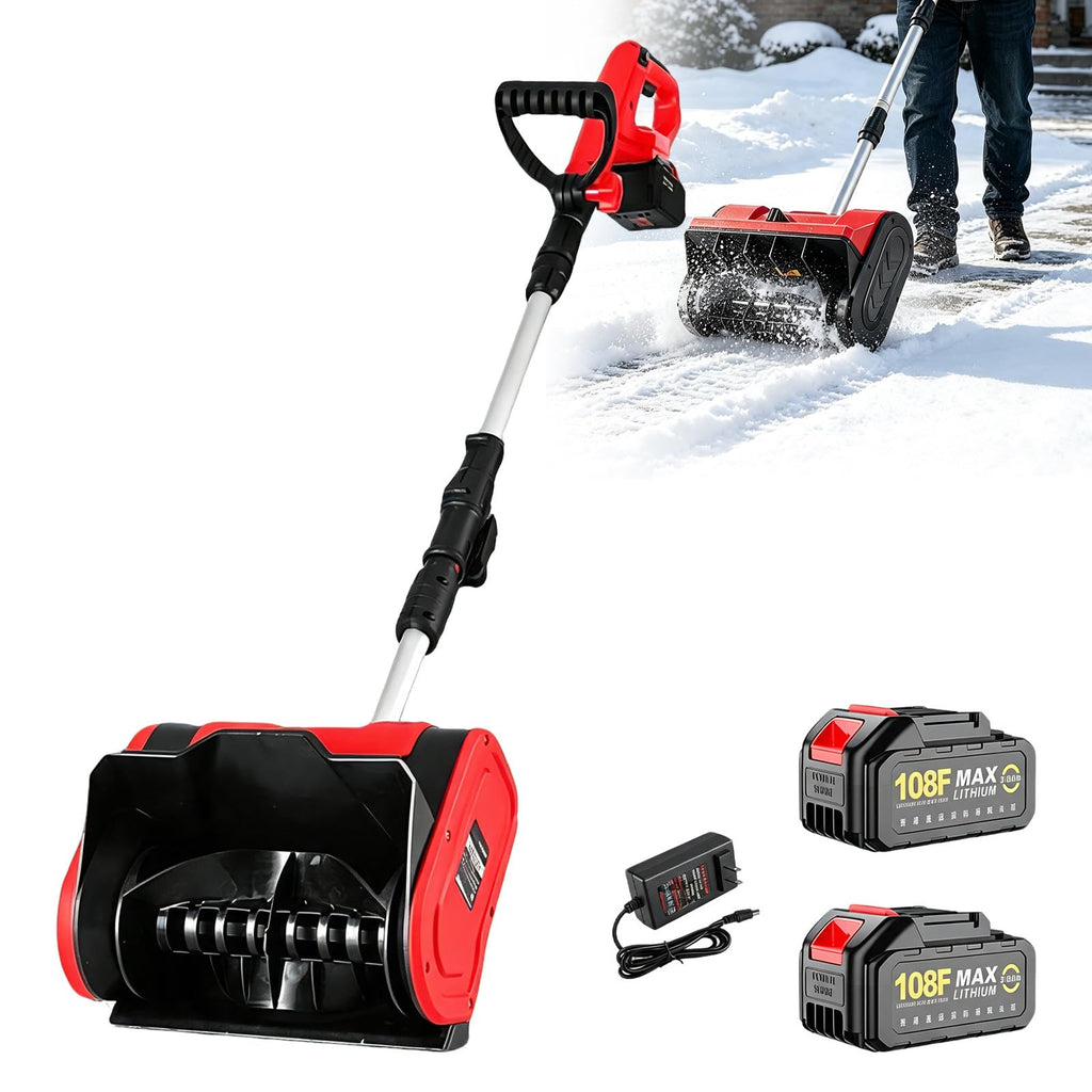 Battery Powered Snow Shovel Portable Snow Blower 3.0AH-Blue