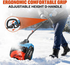 SENIX 40V Snow Shovel,13" Width/ 6" Depth,8000mAh,20Ft Max Throw Distance