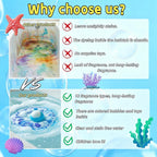 2026 New Ocean Toy Bath Salt Ball Sleeve Box Bath Bombs,Upgrade Kids Bath Bombs Gift Set, Handmade Nature Bubble Bath Fizzes Bomb，Birthday Gifts for Kid (Style B)