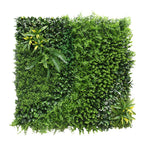 ECOOPTS 40"x40" Faux Ivy Privacy Fence Screen Artificial Boxwood Panels Topiary Hedge Plants for Indoor Outdoor Decoration, #6 Mixed Leave, 3 Packs
