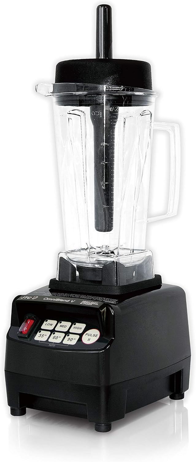 OmniBlend V 2.0 Liter Professional Edition, Large Commercial Smoothie Blender, Heavy Duty 3-Speed, Self Cleaning, Multifunctional BPA-Free Shatter-Proof Tritan Jar