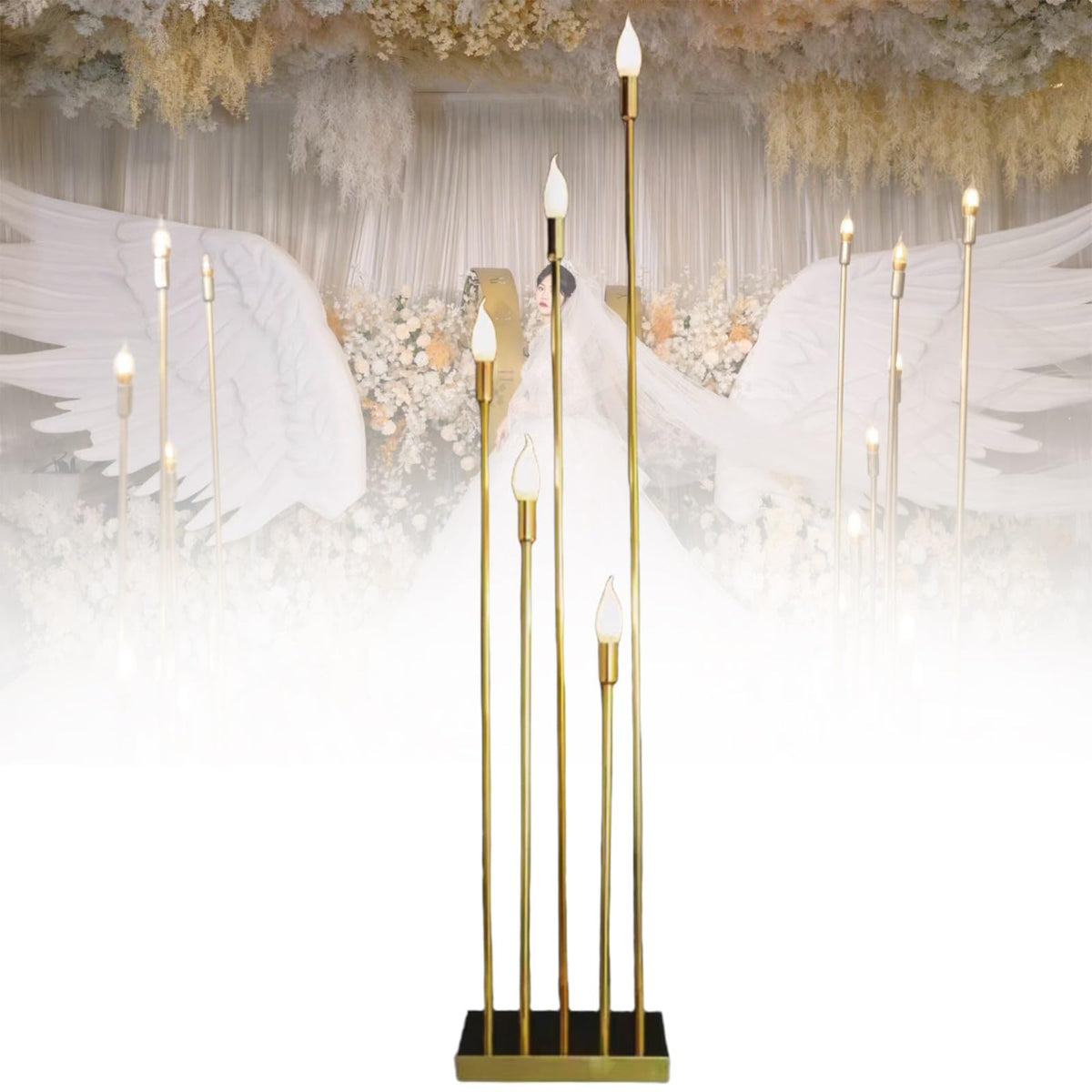 Floor Candle Holders Lamp for Wedding Metal Floor