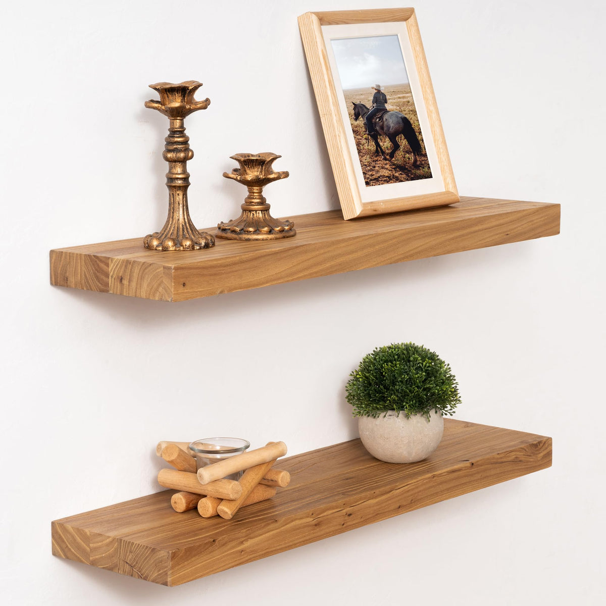 Marsmiles 55in Long Floating Shelves for Wall Mounted, 1Pack|Natural