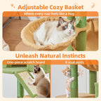 Taoqimiao Cactus Cat Tree, 71 in Extra Large Cat Tower for Indoor Cats