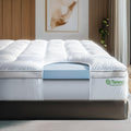 Viscosoft 4 Inch Hybrid Mattress Topper Queen - Memory Foam & Pillow Top