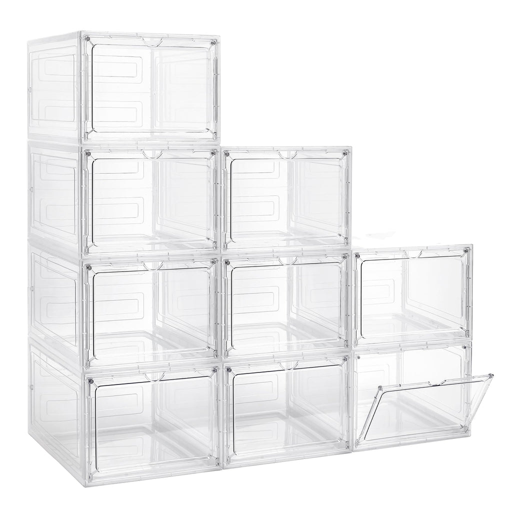 LXLXXL 18 Pack Storage Bins with Lids, 19 Qt Stackable Clear Storage Box