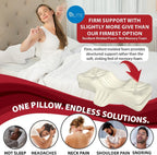 Therapeutica Ergonomic Cervical Pillow for Neck Pain Relief, Average, WH