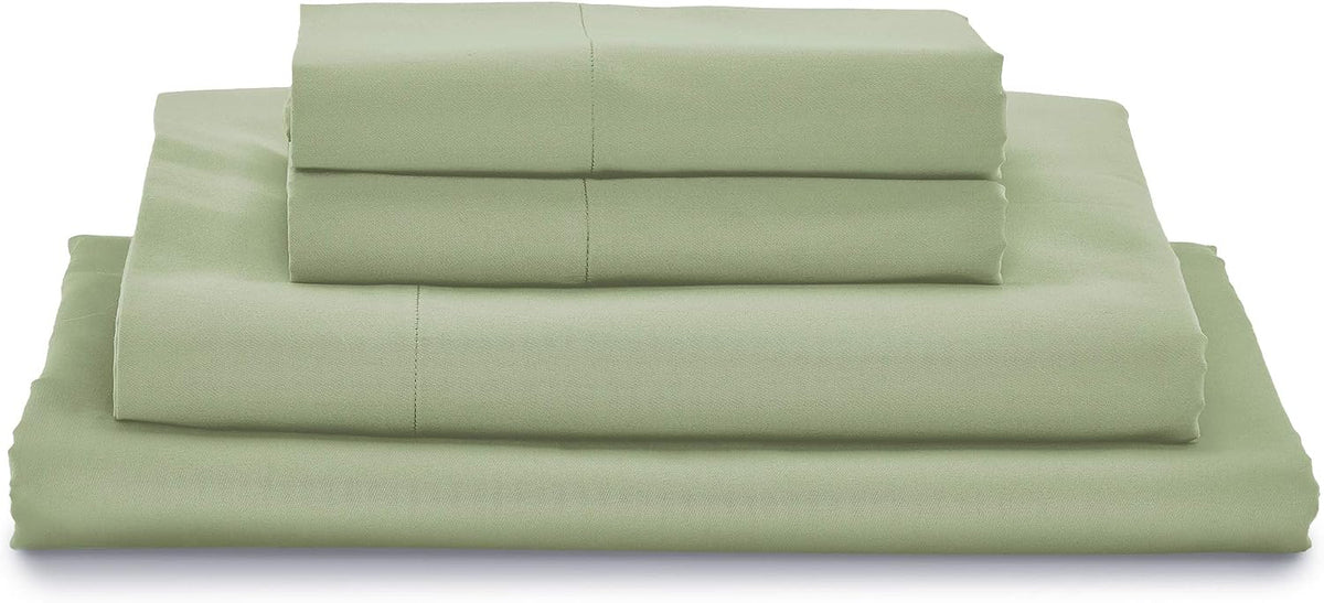 MyPillow Giza Dreams Bed Sheets, 100% Certified Giza Egyptian Cotton, Deep Pocket, Sateen Weave [Queen, Sage]