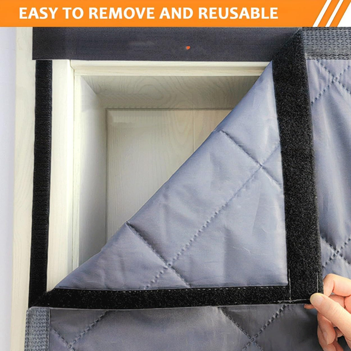Winter Window Insulation Kit, 20" 28" 36" 48" 79" Cotton Insulated Curtains for Winter Window Insulation Cover, Thermal Window Cover for Winterizing Bedroom Attic RV Garage(Gray,63x114in/160x290cm)