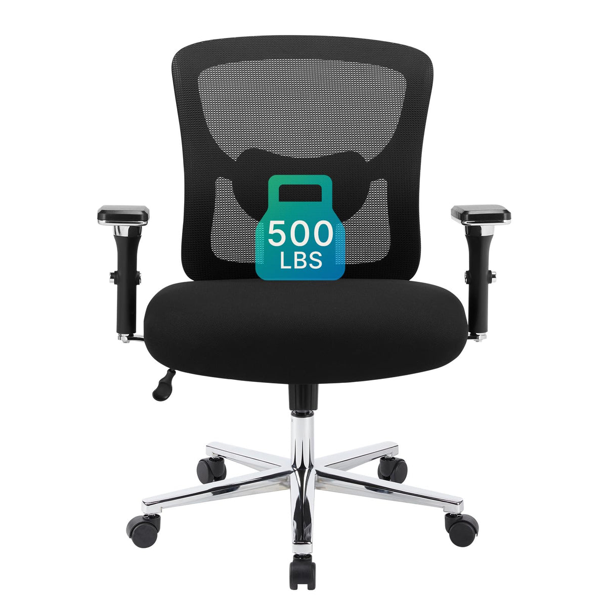 DUMOS Big and Tall Office Desk Chair, 500lbs Heavy Duty Mesh Chair