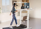 YDN 32 x 19 Inch White Electric Standing Desk
