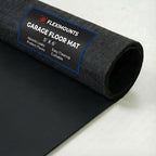 FLEXIMOUNTS 22x9 Ft Extra Large Garage Floor Mat - Waterproof Oil Absorbent Surface, Stay-in-Place Garage Flooring Roll for Under Car (Includes Double Sided Tape)