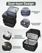 MATEIN Fishing Backpack with 4 Tackle Boxes, Fishing Bag with Rod Holder