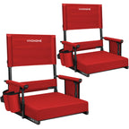 VIVOHOME Adjustable High Back Stadium Seats with Back Support and Cushion