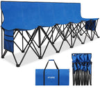 1MORE Folding Bench, Portable Foldable Sideline Bench for Team with Carry Bag