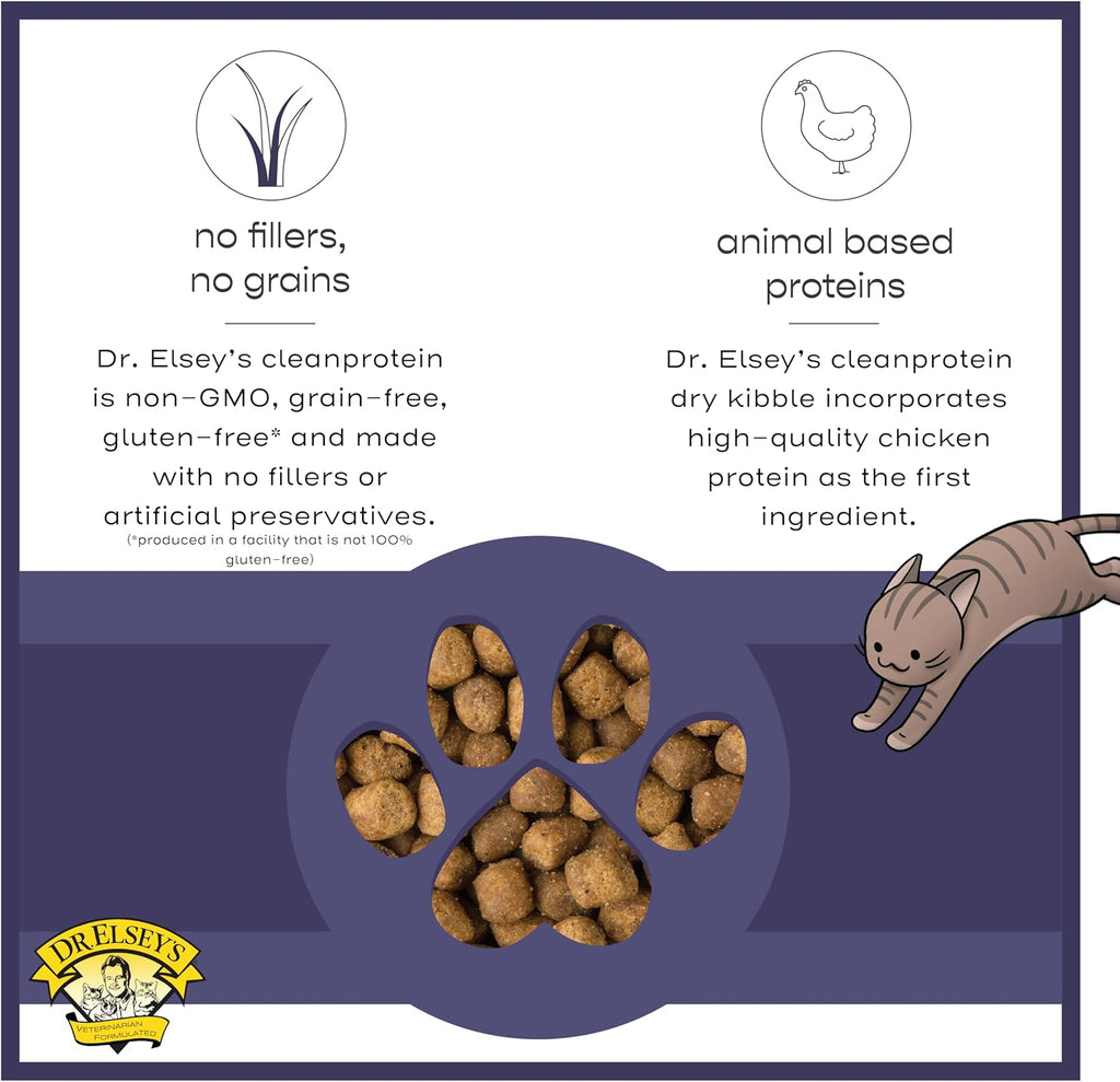 Dr. Elsey's cleanprotein Chicken Cat Kibble 6.6 lb. Bag