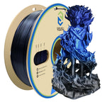 YOUSU 3D Printer Filament Silk PLA Filament Rainbow Color,1.75mm Tri Color PLA Filament 6kg Pack,1kg Spool.