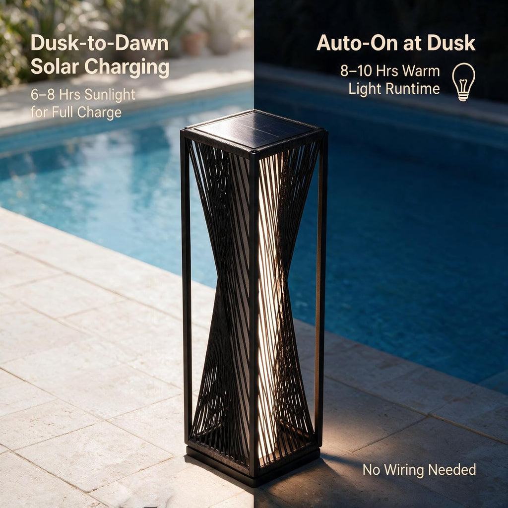 EcoGreen Solar Lanterns Outdoor Waterproof, Solar Lights Outdoor for Patio