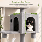 Globlazer Cat Tree Tower with Scratching Post for Indoor Cats, F53