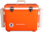 Engel UC30 Leak-Proof, Air Tight, Fishing Drybox Cooler with Built-in Fishing Rod Holders, Also Makes The Perfect Hard Shell Lunchbox for Men and Women