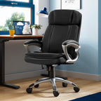 Serta Ergonomic Big and Tall Executive Office Chair Lumbar Support, Leather