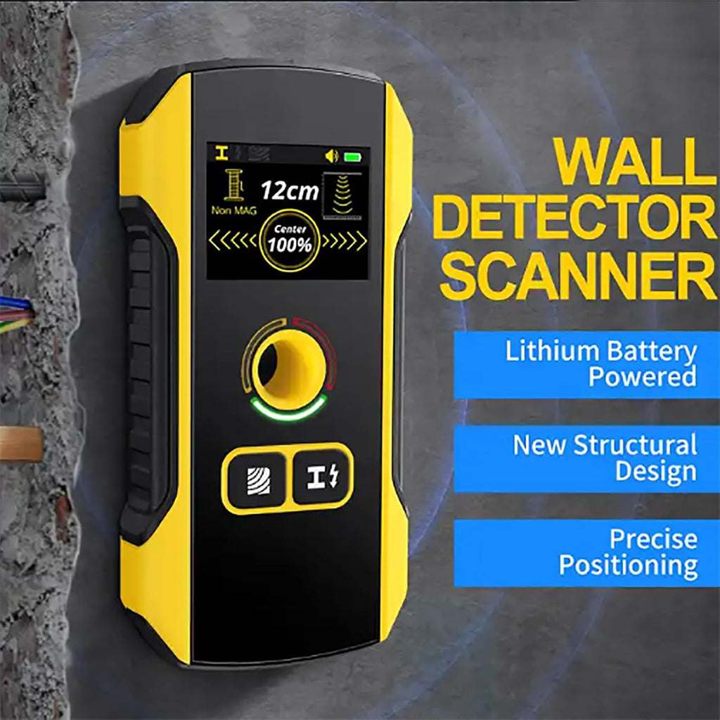 ERICAT Wood Moisture Detector, Wall Detection Scanner with Backlit LCD Display Screen, Three Measurement Modes and High-Precision Sensor, Easy to Use and Auto Calibration, for Wood, Walls, Floor