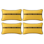 Outdoor Sunbrella Decorative Pillows Pack of 4, 20" x 12" Outdoor Pillow Set for Couch Bed Throw Patio Sofa, Airies Marble